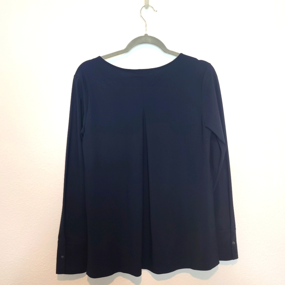 ADAY Something Tailored Shirt Top In Navy Blue - Picture 10 of 11